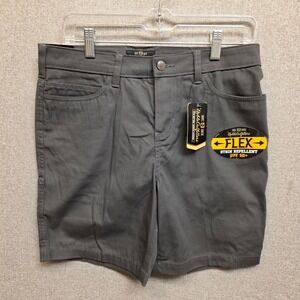 Noble Outfitters Women Flex Canvas Cargo Shorts Wolf Grey UPF 50+ 24030 Size 4